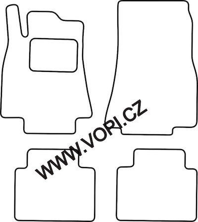 Autokoberce Mercedes B W245 HB 2005 - 2011  Royalfit (2940)